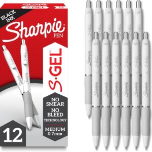 Sharpie S-Gel Pens – 0.7mm, 12 Pack